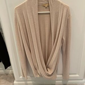 Mesh + Lace light pink sweater